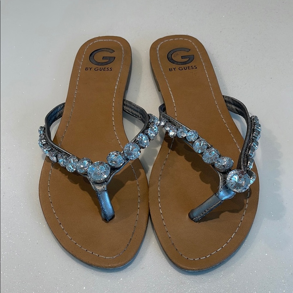 Guess Women's rhinestone bling Sandals size 8.5 9